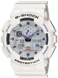 Casio G-Shock Biały/Żywica z tworzywa sztucznego Ø51.2 mm GA-100 A-7