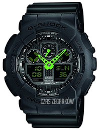 Casio G-Shock Ekran LCD/Żywica z tworzywa sztucznego Ø51.2 mm GA-100C-1A3ER