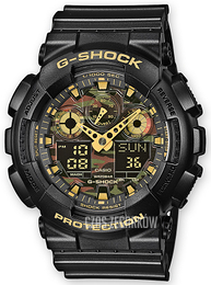 Casio G-Shock Wielokolorowy/Żywica z tworzywa sztucznego Ø51 mm GA-100CF-1A9ER
