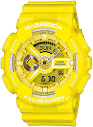 Casio G-Shock Żółty/Żywica z tworzywa sztucznego Ø51 mm GA-110BC-9AER