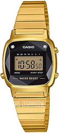 Casio Vintage Ekran LCD/Stal w odcieniu złota LA-670WEGD-1EF