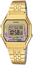 Casio Vintage Ekran LCD/Stal w odcieniu złota LA680WEGA-4CEF