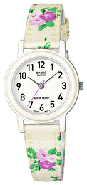 Casio Collection Biały/Skóra Ø25 mm LQ-139LB-7B2ER