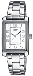 Casio Collection Biały/Stal 32x21 mm LTP-1234D-7BEF