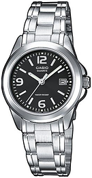 Casio Collection Czarny/Stal Ø28 mm LTP-1259PD-1AEG