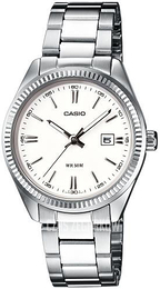 Casio Collection Biały/Stal Ø34 mm LTP-1302PD-7A1VEG