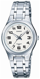 Casio Collection Biały/Stal Ø28 mm LTP-1310PD-7BVEF