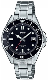 Casio Timeless Collection Standard Czarny/Stal Ø38.5 mm MDV-10D-1A1VEF