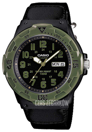 Casio Collection Czarny/Skóra Ø45 mm MRW-200HB-1BVEF