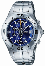 Casio Collection Niebieski/Stal Ø43 mm MTD-1057D-2AVES