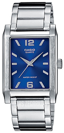 Casio Collection Niebieski/Stal 40x28 mm MTP-1235D-2AEF