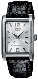 Casio Collection Srebrny/Skóra 40x28 mm MTP-1235L-7AEF