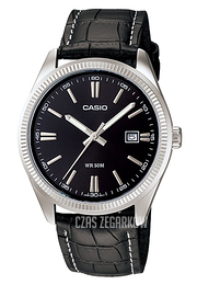 Casio Collection Czarny/Skóra Ø38.5 mm MTP-1302L-1AVEF