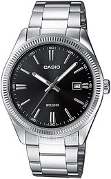 Casio Collection Czarny/Stal Ø39 mm MTP-1302PD-1A1VE