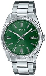 Casio Analogic Zielony/Stal Ø38.5 mm MTP-1302PD-3AVEF