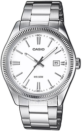 Casio Biały/Stal Ø38 mm MTP-1302PD-7A1