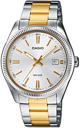 Casio Srebrny/Stal w odcieniu złota Ø39 mm MTP-1302PSG-7A