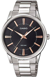 Casio Collection Czarny/Stal Ø40 mm MTP-1303PD-1A3VE