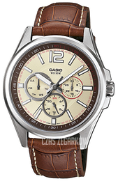 Casio Collection Beżowy/Skóra Ø41.6 mm MTP-1355L-9AVEF