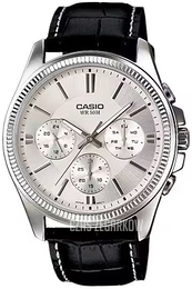 Casio Classic Srebrny/Skóra Ø42 mm MTP-1375L-7AVDF