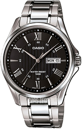 Casio Casio Collection Czarny/Stal Ø41 mm MTP-1384D-1AVEF