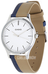 Casio Collection Biały/Skóra Ø46 mm MTP-E133L-7EEF