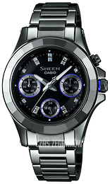 Casio Sheen Czarny/Stal Ø34.8 mm SHE-3503BD-1AER