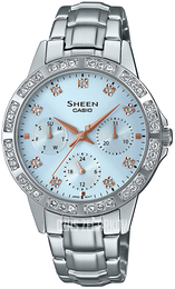 Casio Sheen Niebieski/Stal Ø35 mm SHE-3517D-2AUEF