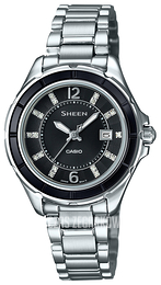 Casio Sheen Czarny/Stal Ø31.4 mm SHE-4045D-1AUER