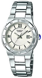 Casio Sheen Kremowy/Stal Ø29 mm SHE-4500D-7AER