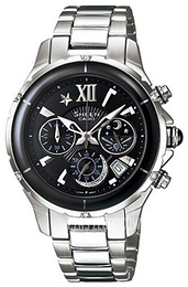 Casio Sheen Czarny/Stal Ø34 mm SHE-5512D-1ADF