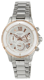 Casio Sheen Biały/Stal Ø33 mm SHE-5512SG-7ADF
