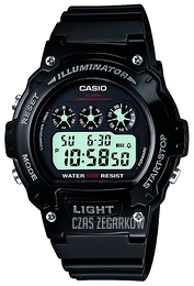 Casio Collection Ekran LCD/Żywica z tworzywa sztucznego Ø45 mm W-214HC-1AVEF