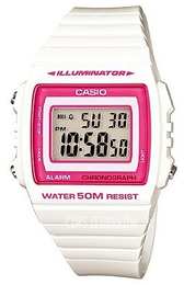 Casio Collection Ekran LCD/Żywica z tworzywa sztucznego 43.8x40.7 mm W-215H-7A2VEF