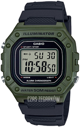 Casio Collection Ekran LCD/Żywica z tworzywa sztucznego W-218H-3AVEF