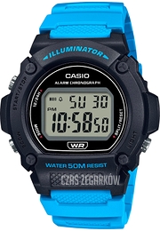 Casio Collection Czarny/Żywica z tworzywa sztucznego Ø47 mm W-219H-2A2