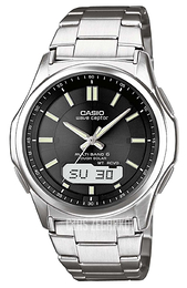 Casio Radio Controlled Czarny/Tytan Ø42.1 mm WVA-M630TD-1AER