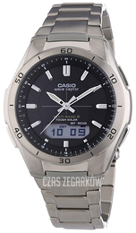 Casio Radio Controlled Czarny/Stal Ø43.5 mm WVA-M640TD-1AER