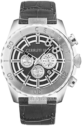 Cerruti 1881 Czarny/Skóra Ø46 mm CRA188SN13GY