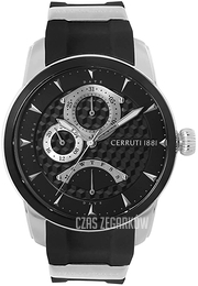 Cerruti 1881 Czarny/Stal Ø44 mm CRA21608