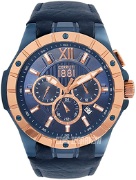 Cerruti 1881 Niebieski/Skóra Ø49 mm CRA23703