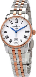 Certina Ds Podium Biały/Stal w kolorze różowego złota Ø29 mm C001.007.22.013.00
