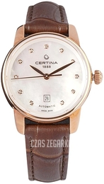 Certina Ds Podium Biały/Skóra Ø29 mm C001.007.36.116.00