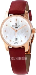 Certina Ds Podium Biały/Skóra Ø29 mm C001.007.36.116.02