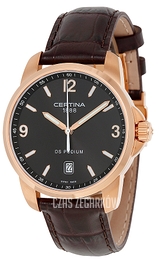 Certina DS Podium Czarny/Skóra Ø38 mm C001.410.36.057.00