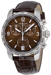 Certina DS Podium Chrono Brązowy/Skóra Ø40 mm C001.417.16.297.00