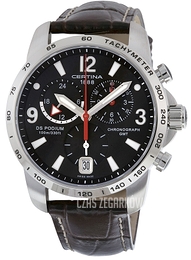 Certina DS Podium Czarny/Skóra Ø42 mm C001.639.16.057.00