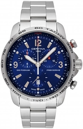 Certina DS Podium Niebieski/Stal Ø44 mm C001.647.11.047.00