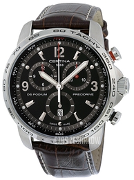 Certina DS Podium Czarny/Skóra Ø44 mm C001.647.16.057.00