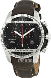 Certina DS Cascadeur Czarny/Skóra Ø42 mm C003.617.26.050.00